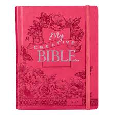 KJV Holy Bible, My Creative Bible, Faux Leather Hardcover - Ribbon Marker, King James Version, Bright Pink w/Elastic Closure (KJV Creative Editions)